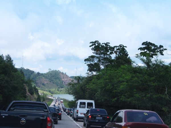 Traffic jam on vacation